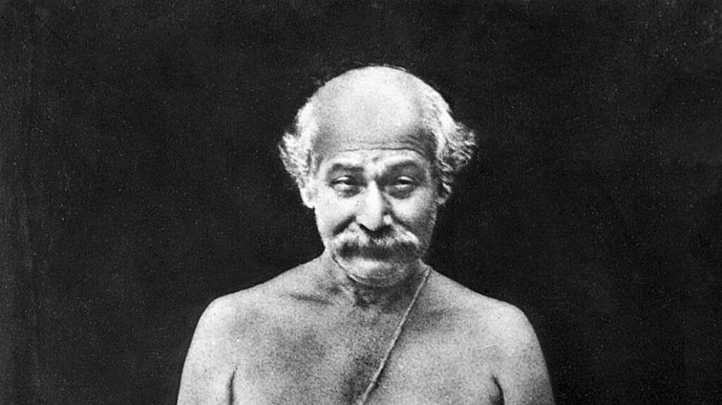 Lahiri Mahasaya in meditazione profonda samadhi